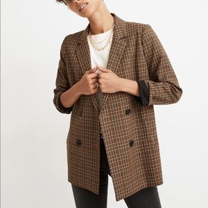 Caldwell Double-Breasted Blazer in Mandell Plaid
